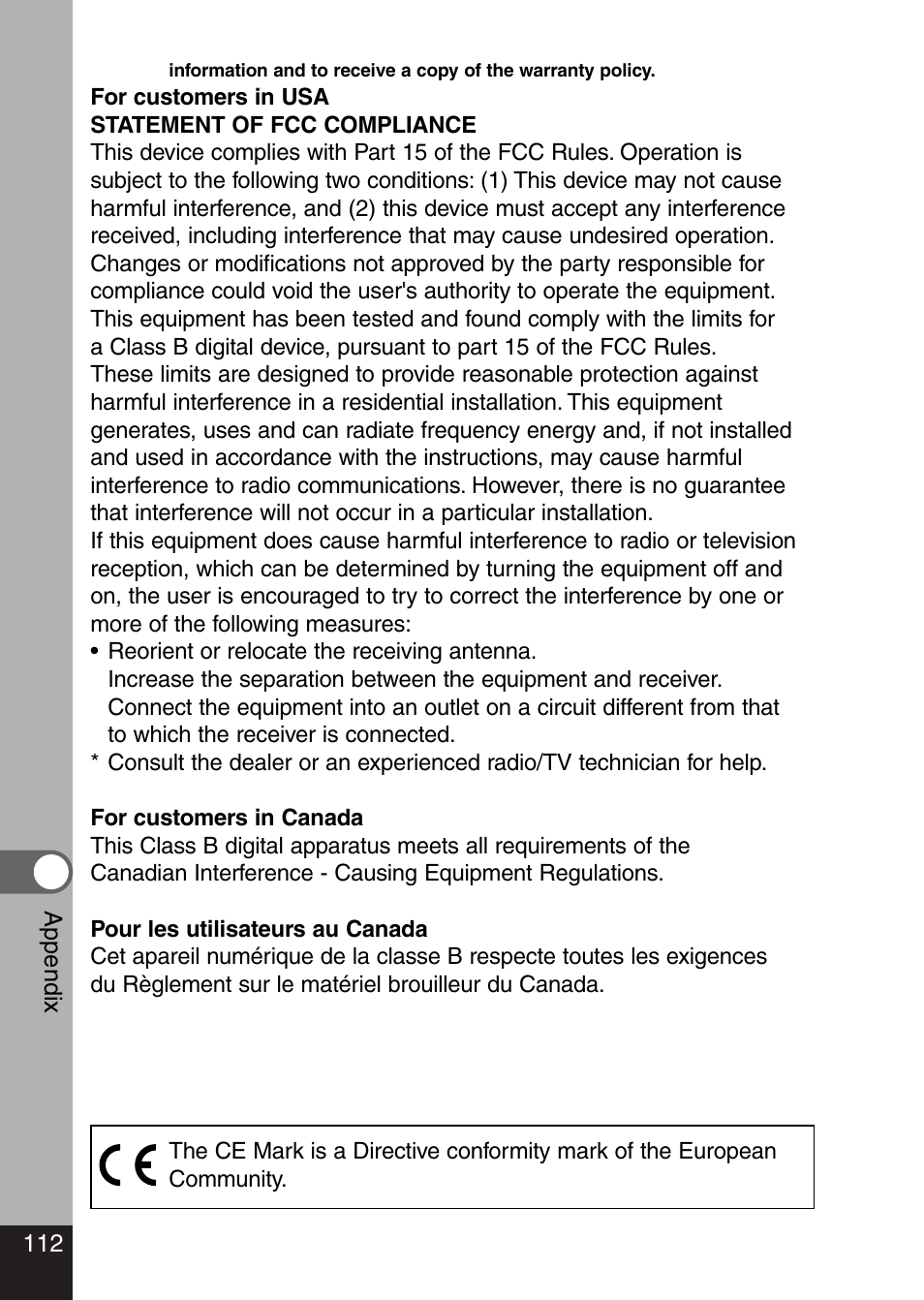 Pentax Optio 330 GS User Manual | Page 114 / 116