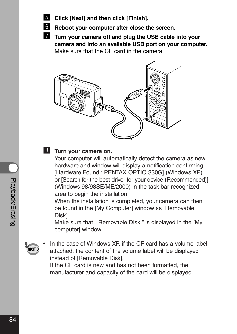 Pentax Optio 330 GS User Manual | Page 86 / 116