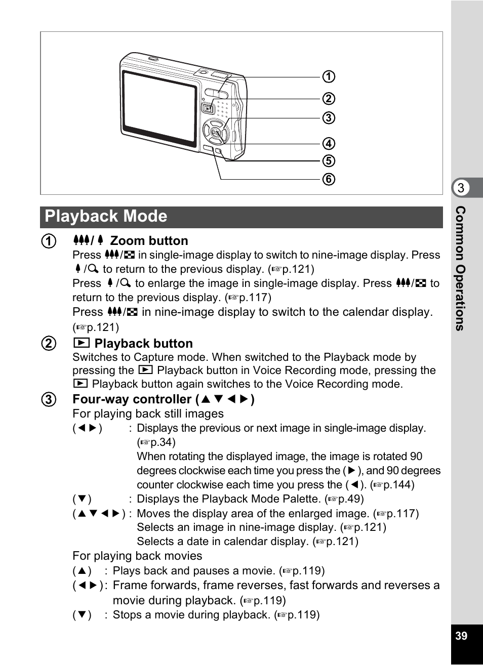 Playback mode | Pentax A30E User Manual | Page 41 / 203