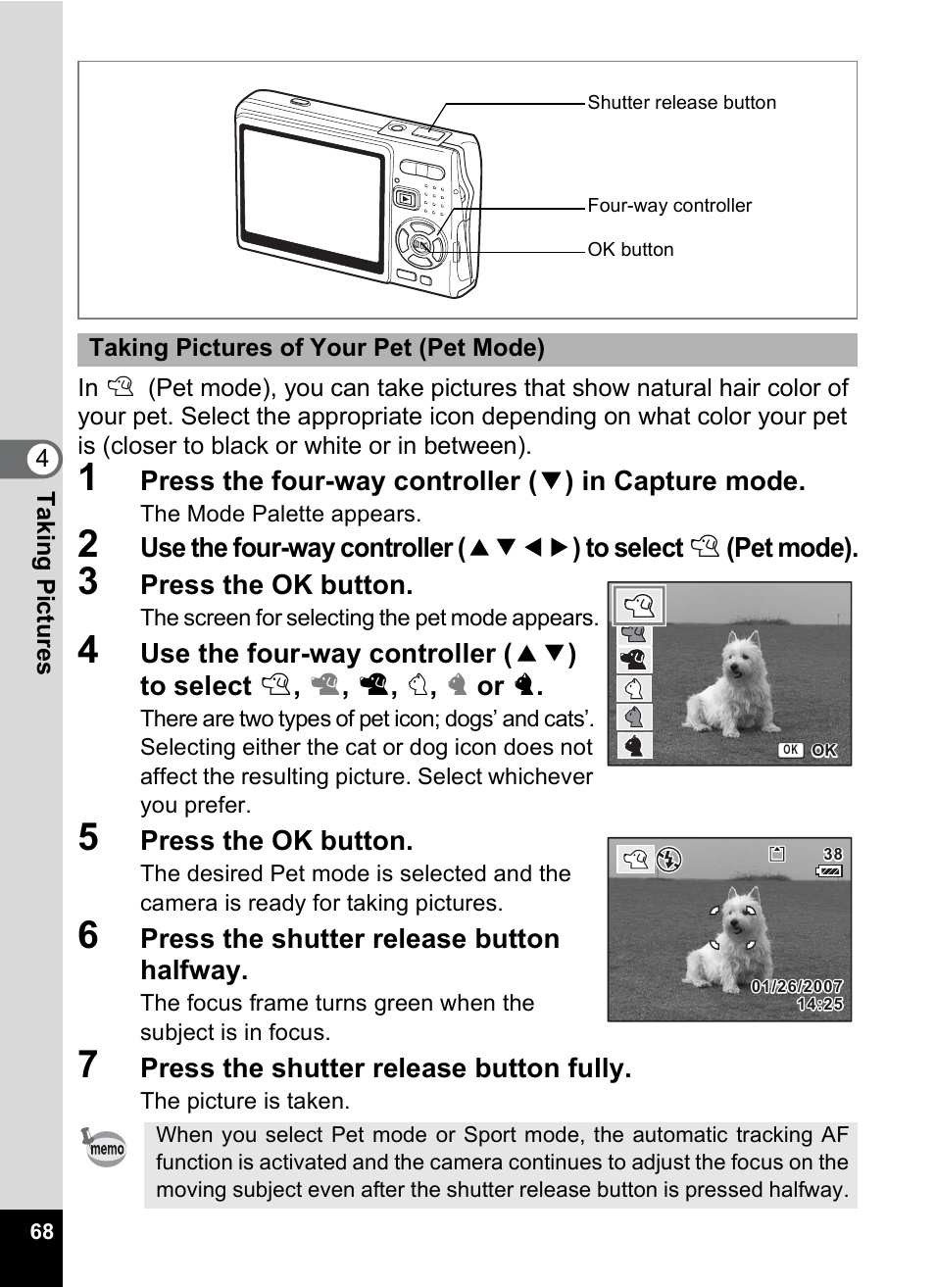 P.68 | Pentax A30E User Manual | Page 70 / 203