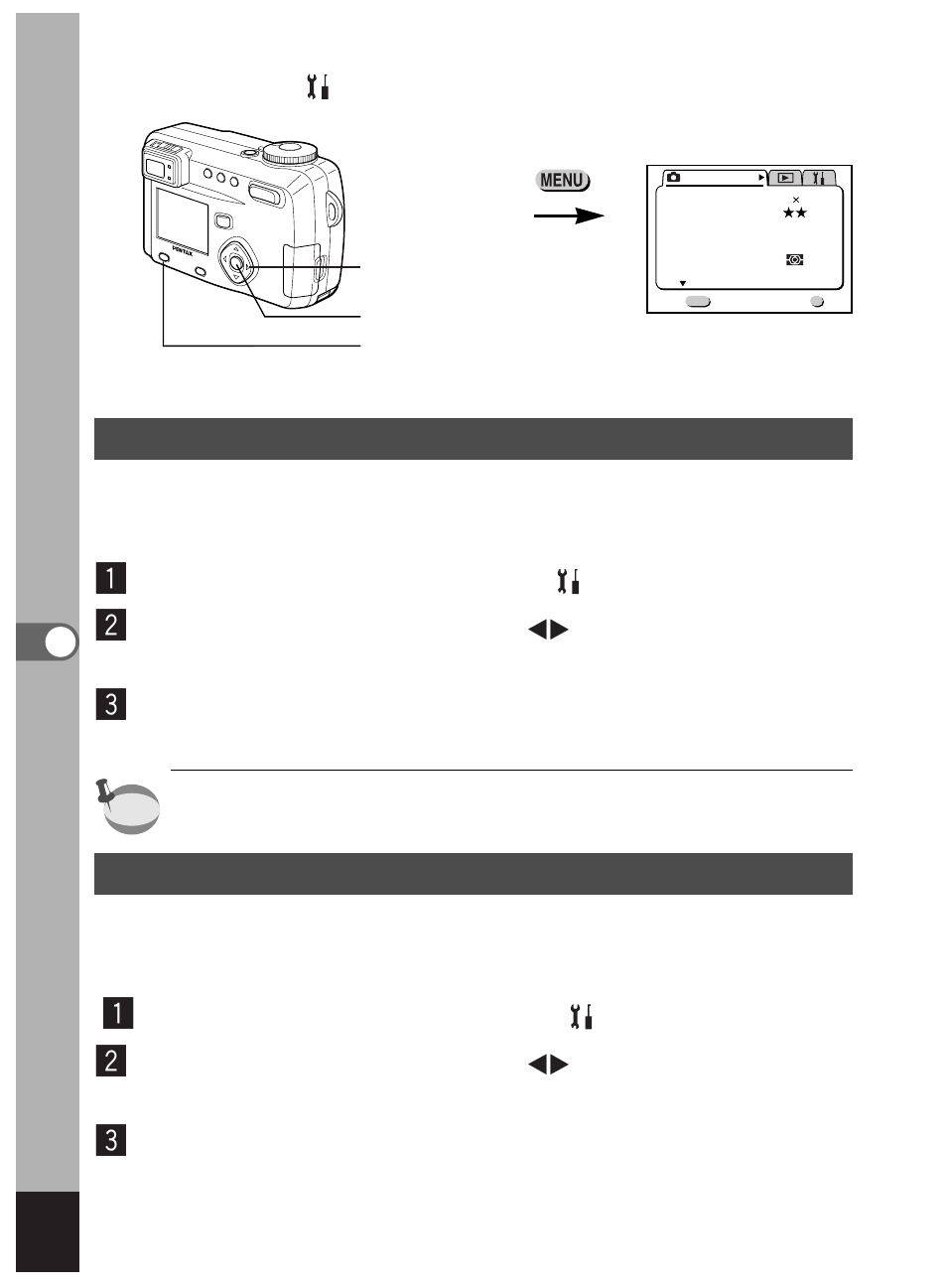 Lcd power saving (sleep timeout), Setting auto power off | Pentax Optio 450 User Manual | Page 134 / 156