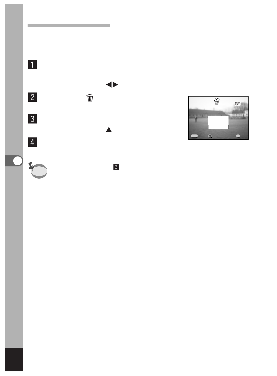 Press the button, Press the ok button | Pentax Optio 450 User Manual | Page 98 / 156