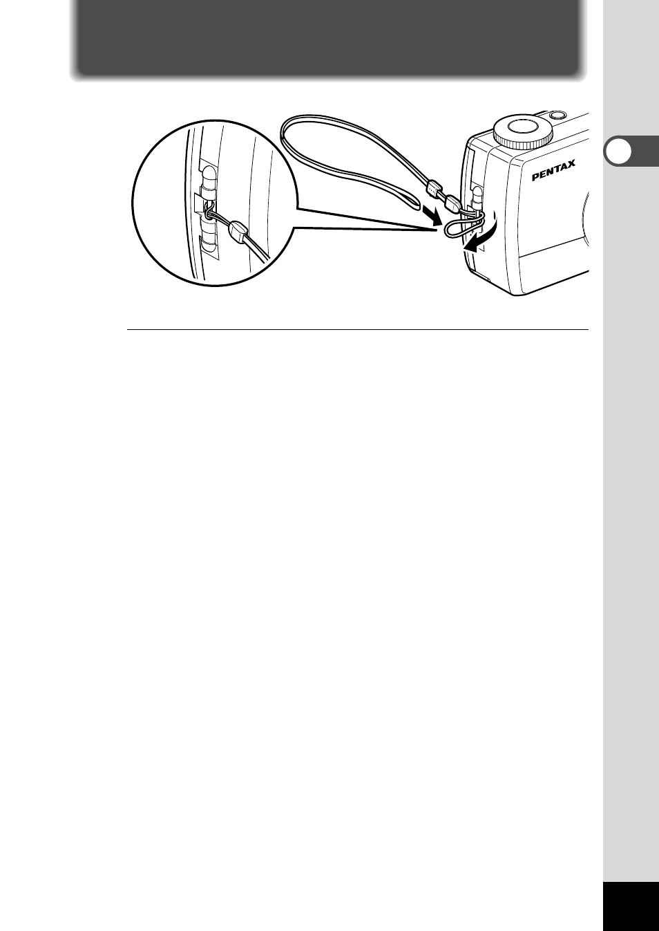 Attaching the strap | Pentax Optio 330 User Manual | Page 11 / 96