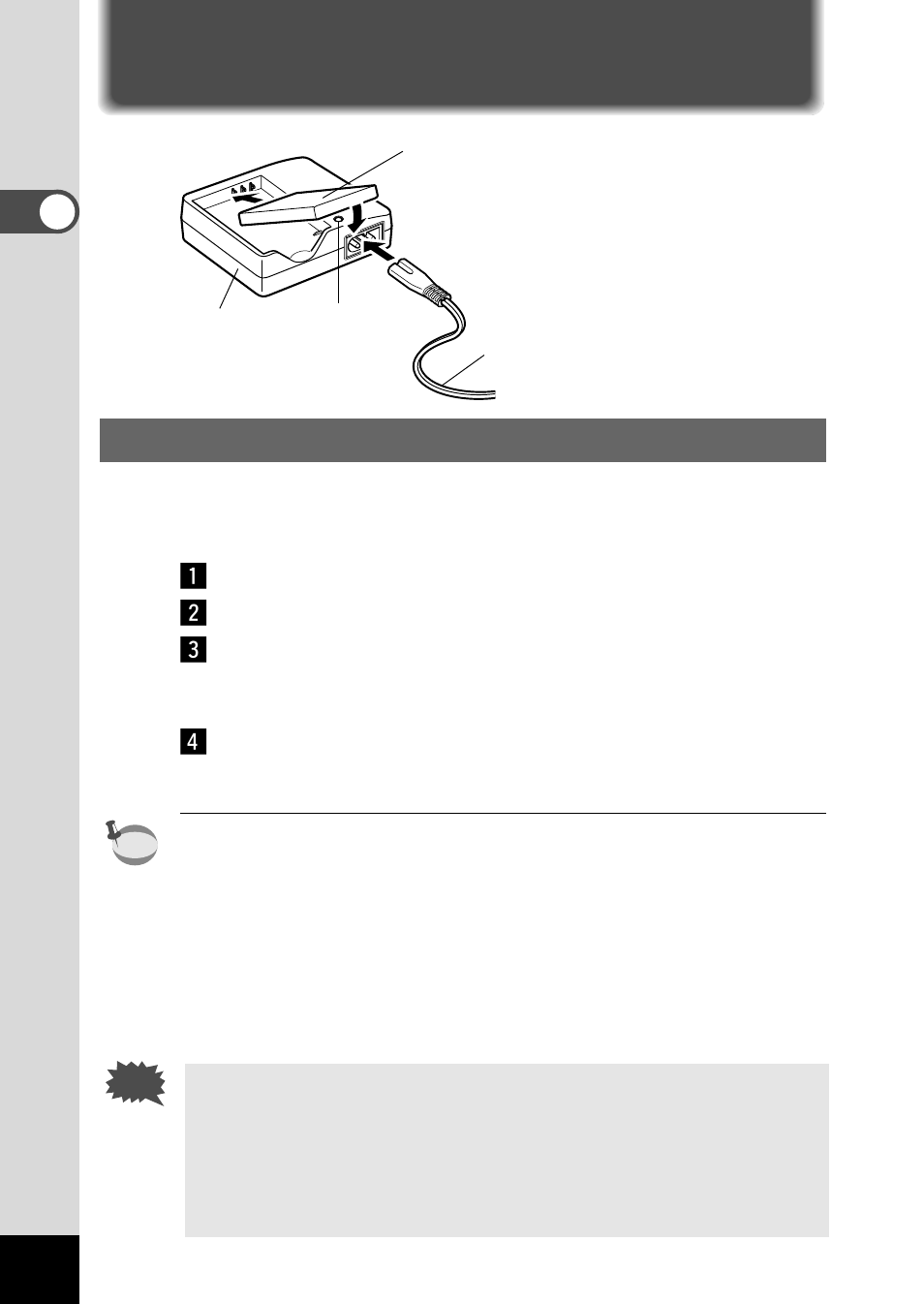 Powering the camera, Charging the battery | Pentax Optio 330 User Manual | Page 12 / 96