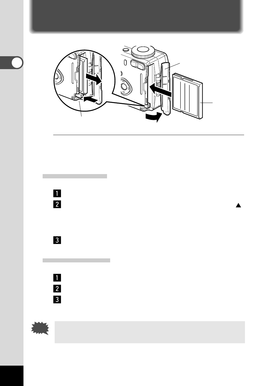Installing the cf card (optional) | Pentax Optio 330 User Manual | Page 16 / 96