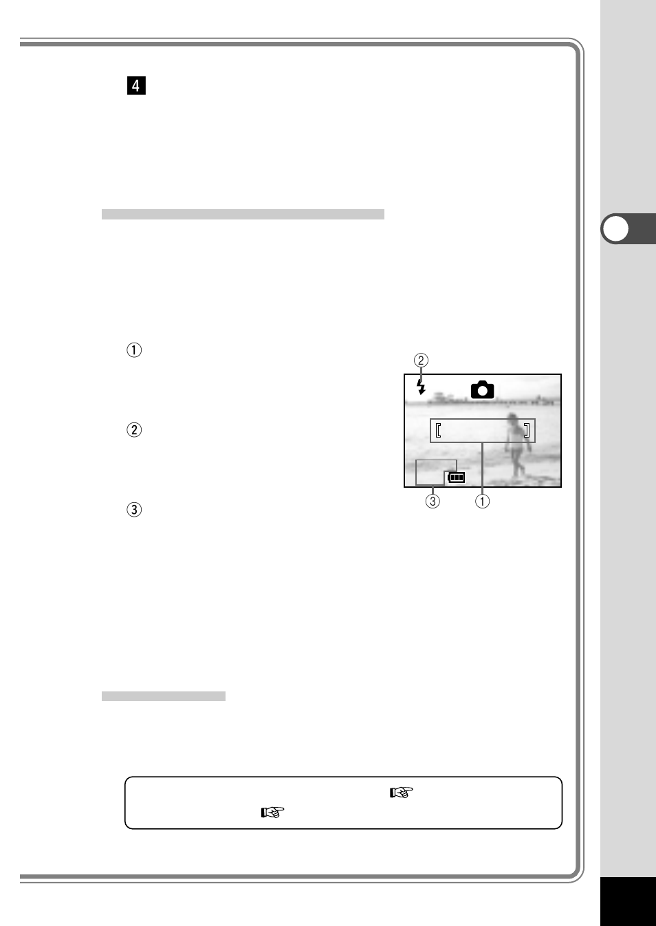 Using the shutter release button, Instant review | Pentax Optio 330 User Manual | Page 21 / 96