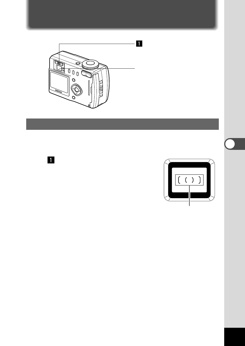 Setting the shooting functions, Adjusting the viewfinder | Pentax Optio 330 User Manual | Page 41 / 96