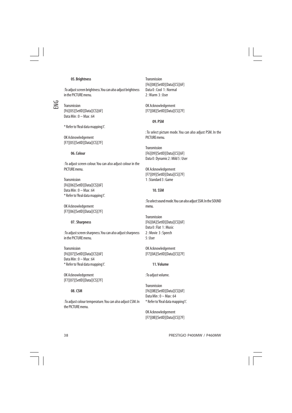 PRESTIGIO P460MW User Manual | Page 38 / 44