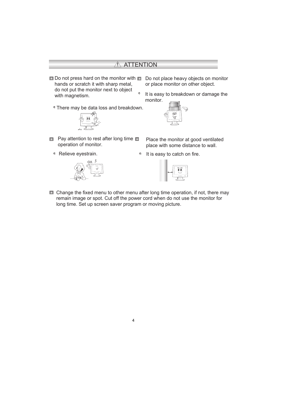 Attention | PRESTIGIO P7240W User Manual | Page 7 / 14