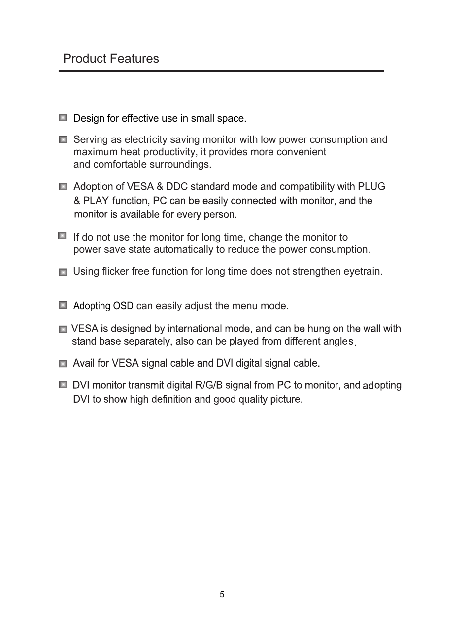 Product features | PRESTIGIO P7240W User Manual | Page 8 / 14