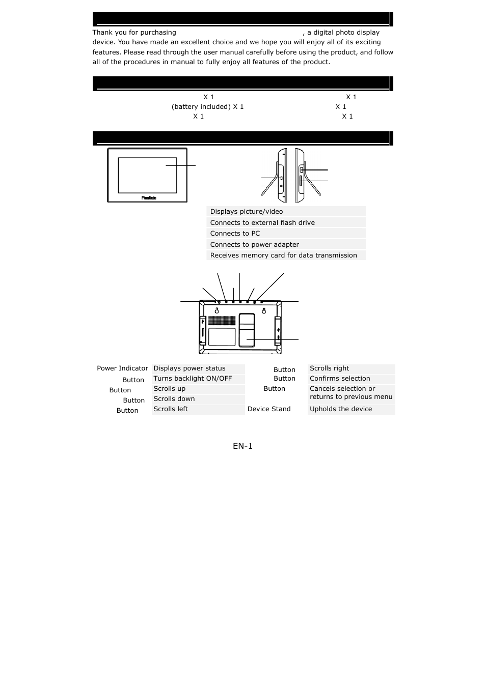 PRESTIGIO 107 User Manual | 7 pages