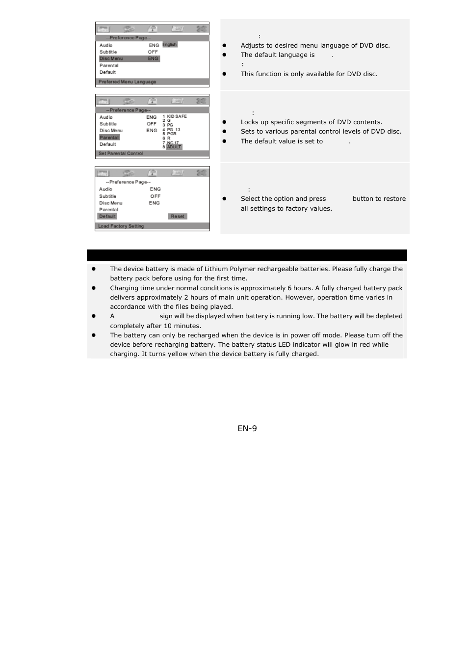 PRESTIGIO 590 User Manual | Page 9 / 10