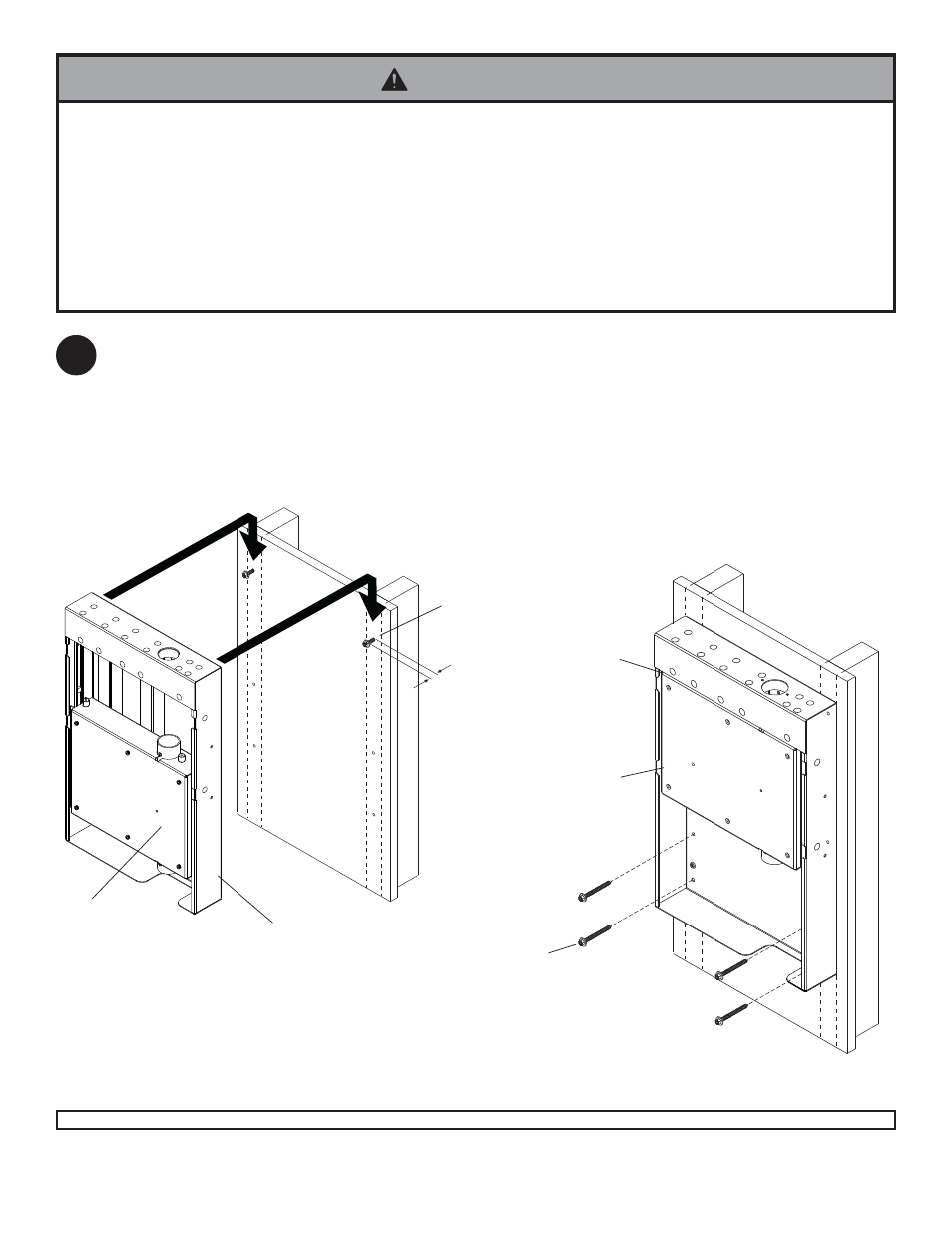 Warning, Aq q a | Peerless Industries A100IWBMOUNT User Manual | Page 5 / 16