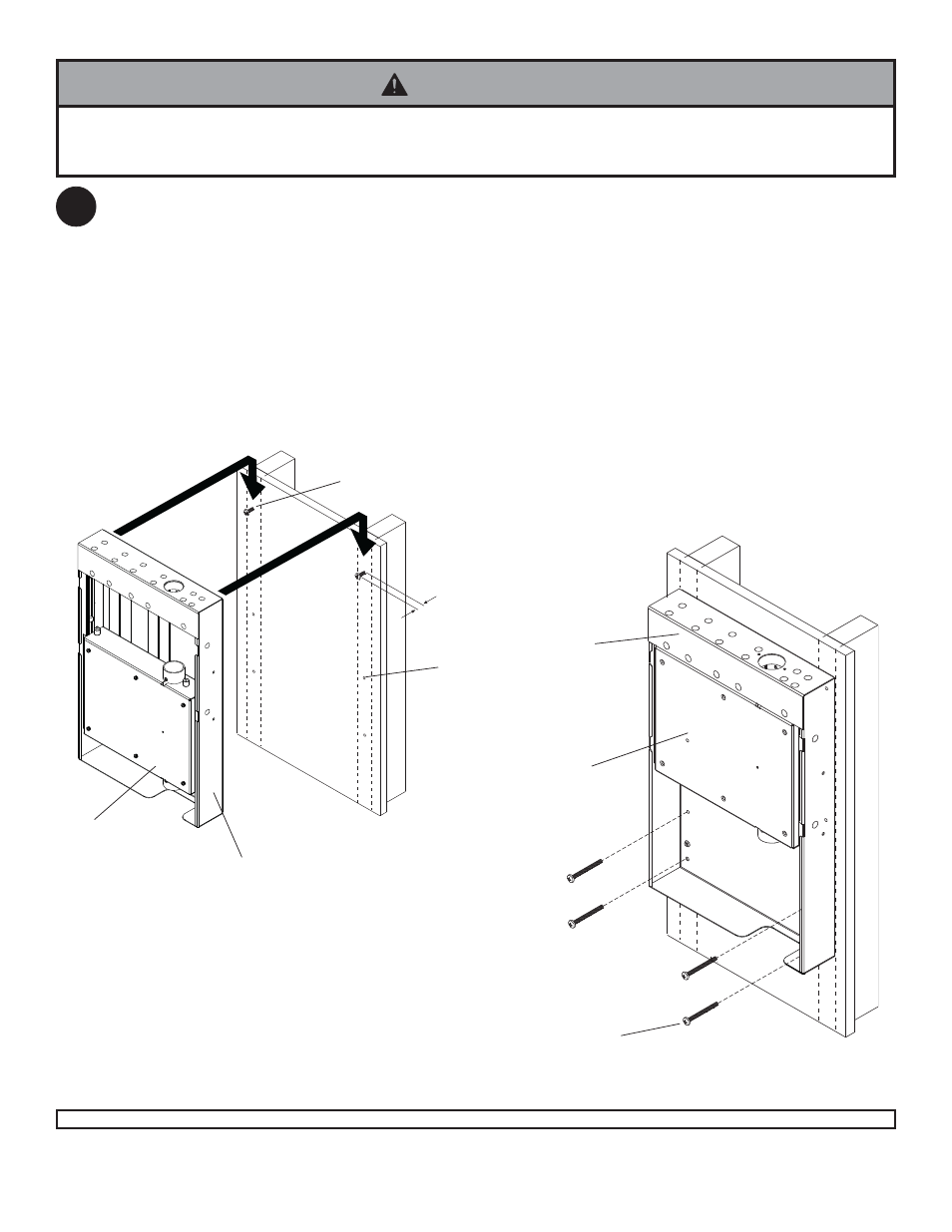 Warning, Fig. 2.4, Fig. 2.5 | Peerless Industries A100IWBMOUNT User Manual | Page 7 / 16