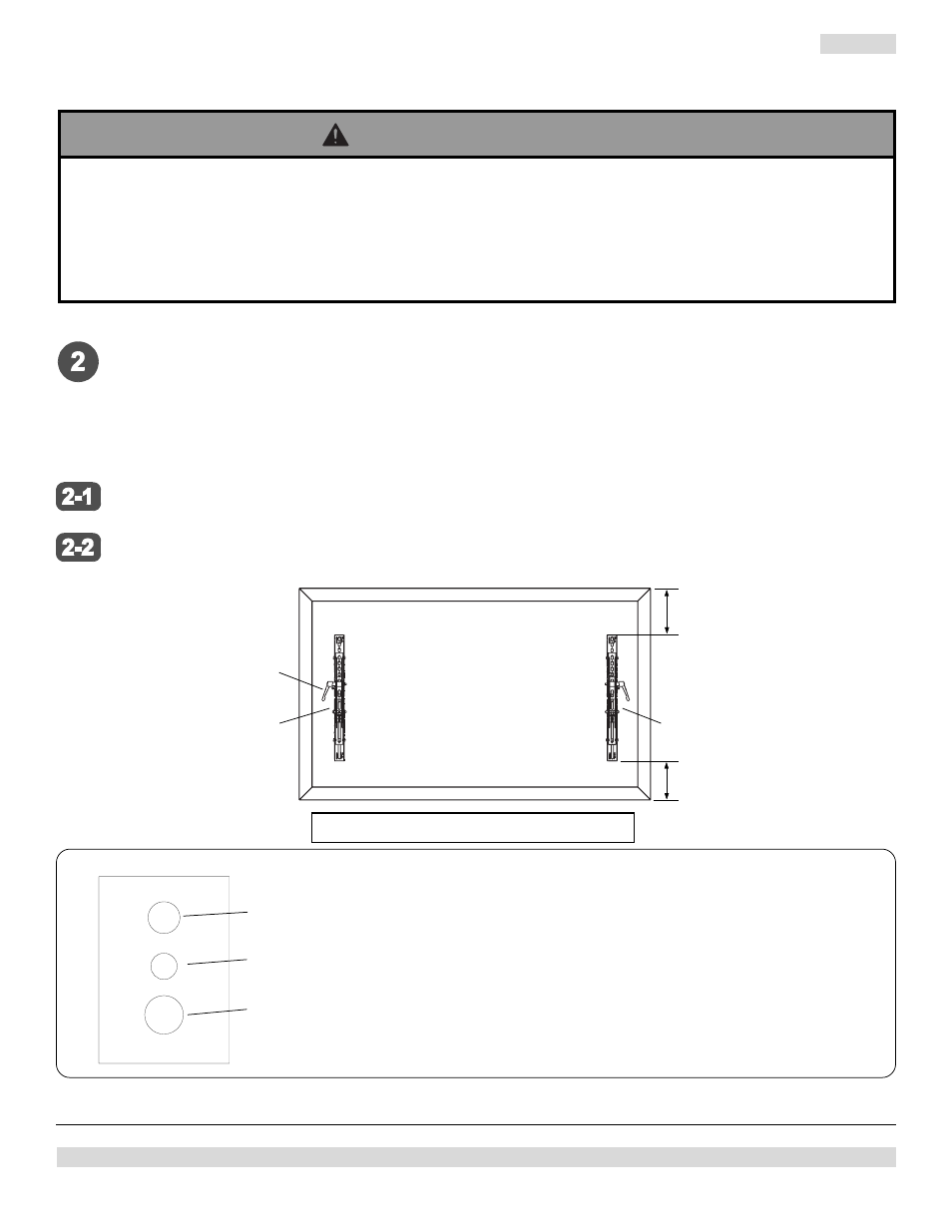 Advertencia, Fig 2.2, Fig 2.1 | Peerless Industries OneMount RTONE User Manual | Page 16 / 33