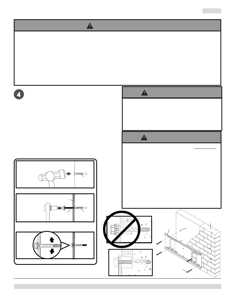 Advertencia, Ee aa ee dd, Dd aa ee | Peerless Industries OneMount RTONE User Manual | Page 21 / 33