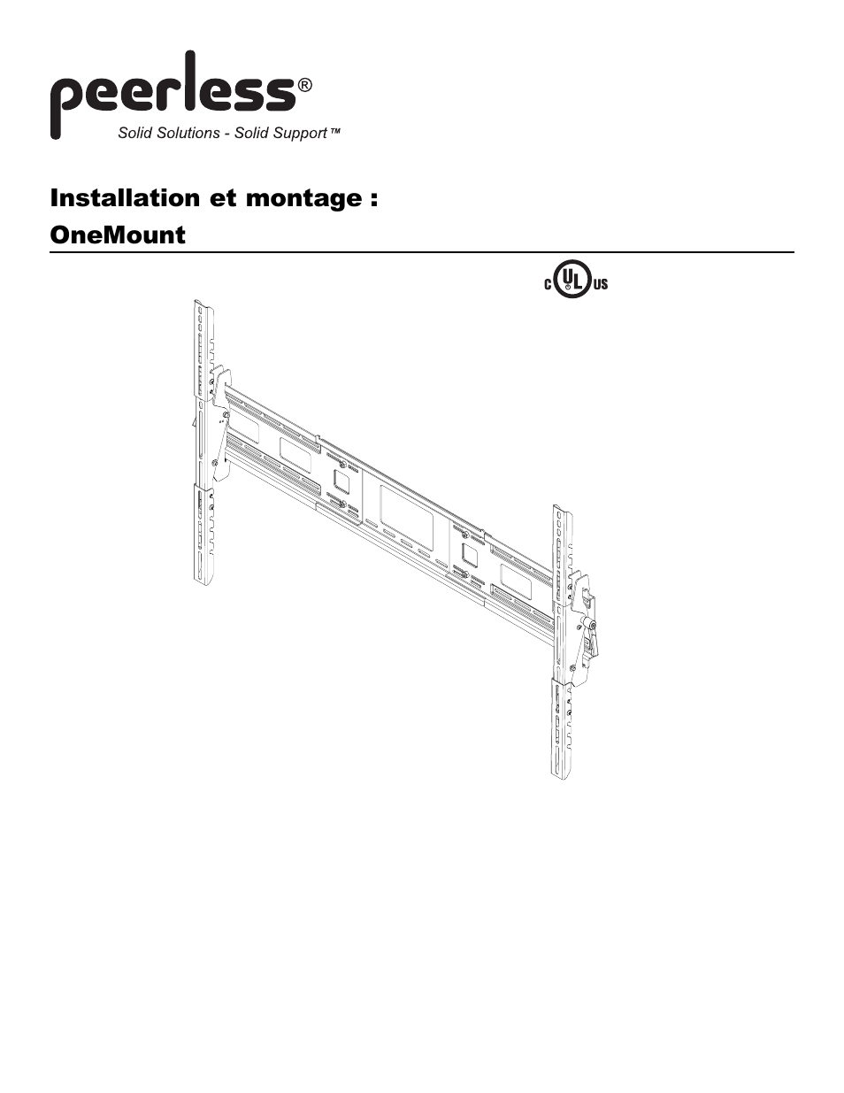 Installation et montage : onemount, Modèles: one-tp, one-tp-s, rtone, rtones | Peerless Industries OneMount RTONE User Manual | Page 23 / 33