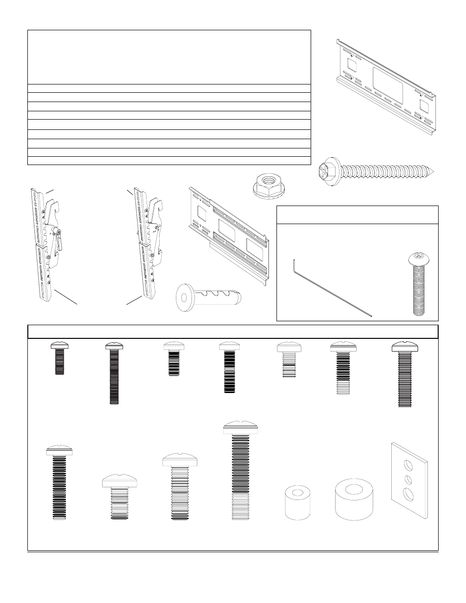 Dd aa cc bb, Gg security option, Ee ii | Adapter bracket fasteners | Peerless Industries OneMount RTONE User Manual | Page 3 / 33