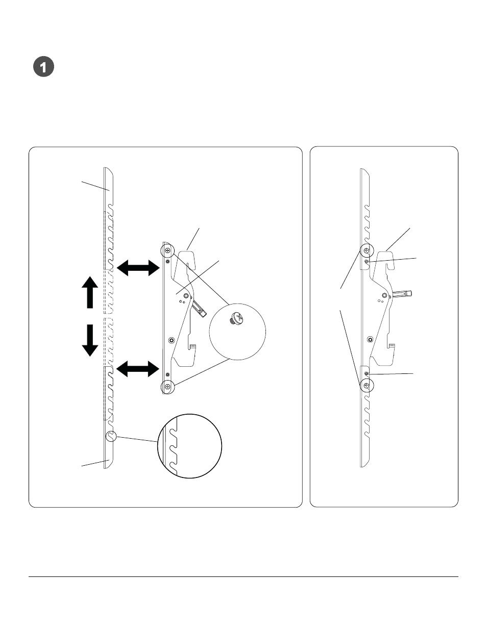 Bb,cc, Adjustment of extension brackets fig 1.1 fig 1.2 | Peerless Industries OneMount RTONE User Manual | Page 4 / 33