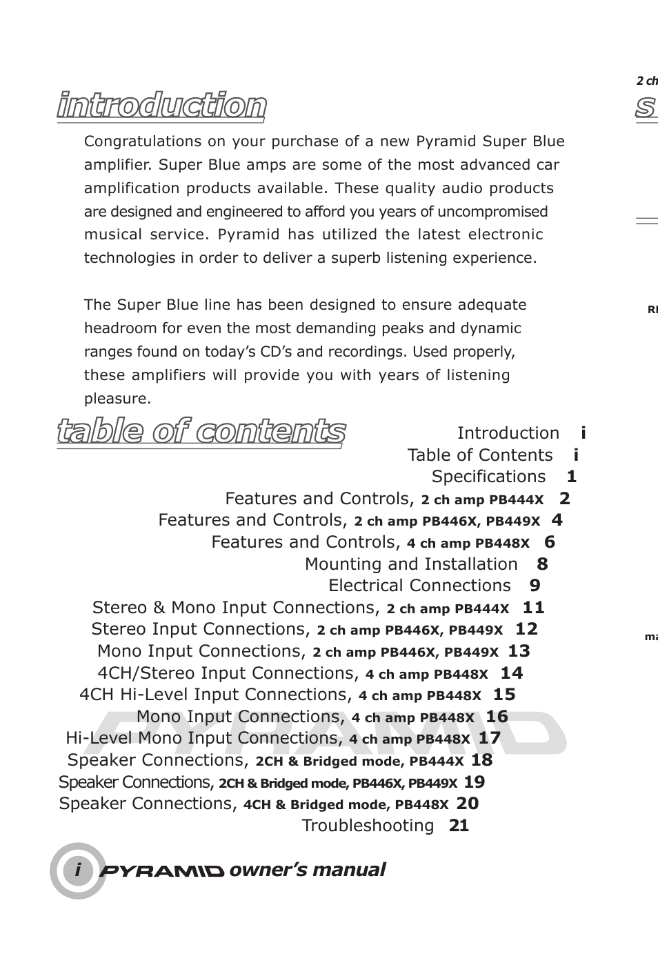 Introduction | Pyramid Technologies PB448X User Manual | Page 2 / 24