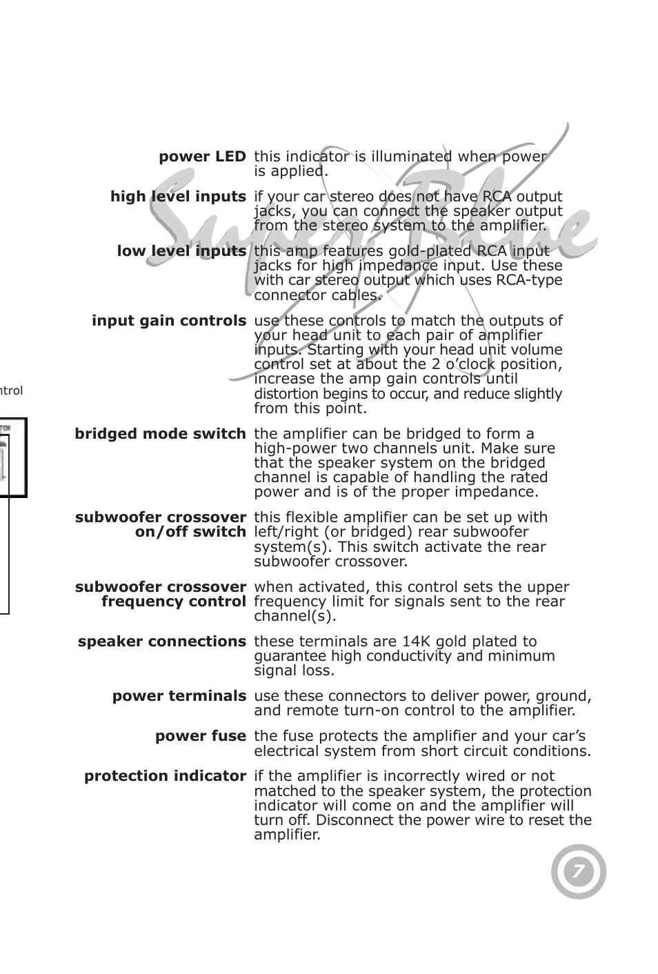 Features and controls | Pyramid Technologies PB448X User Manual | Page 9 / 24