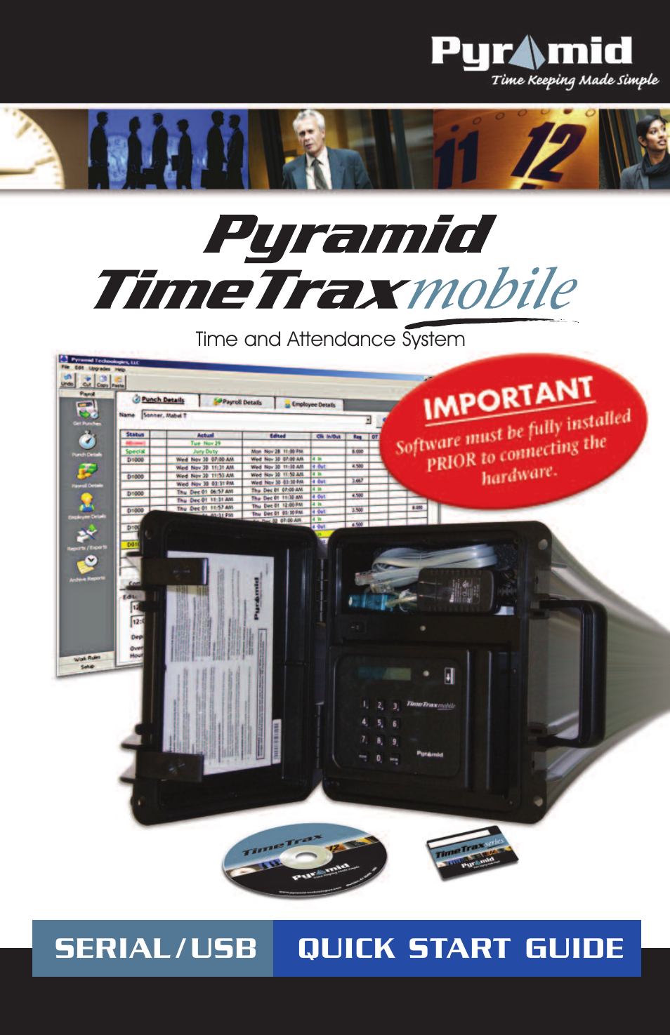 Pyramid Technologies TimeTrax Mobile User Manual | 8 pages