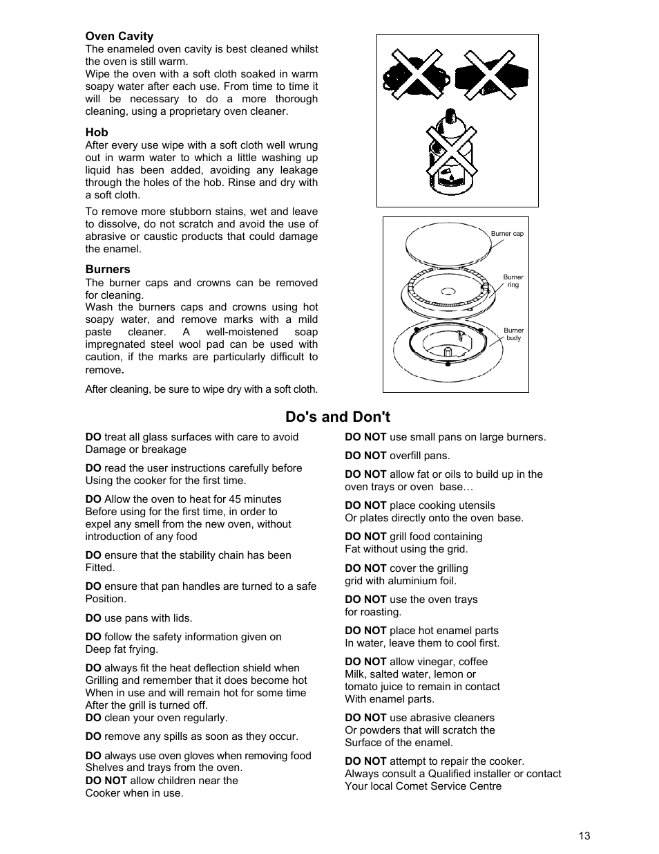 Do's and don't | Prolific Tech EFG 502 User Manual | Page 13 / 20