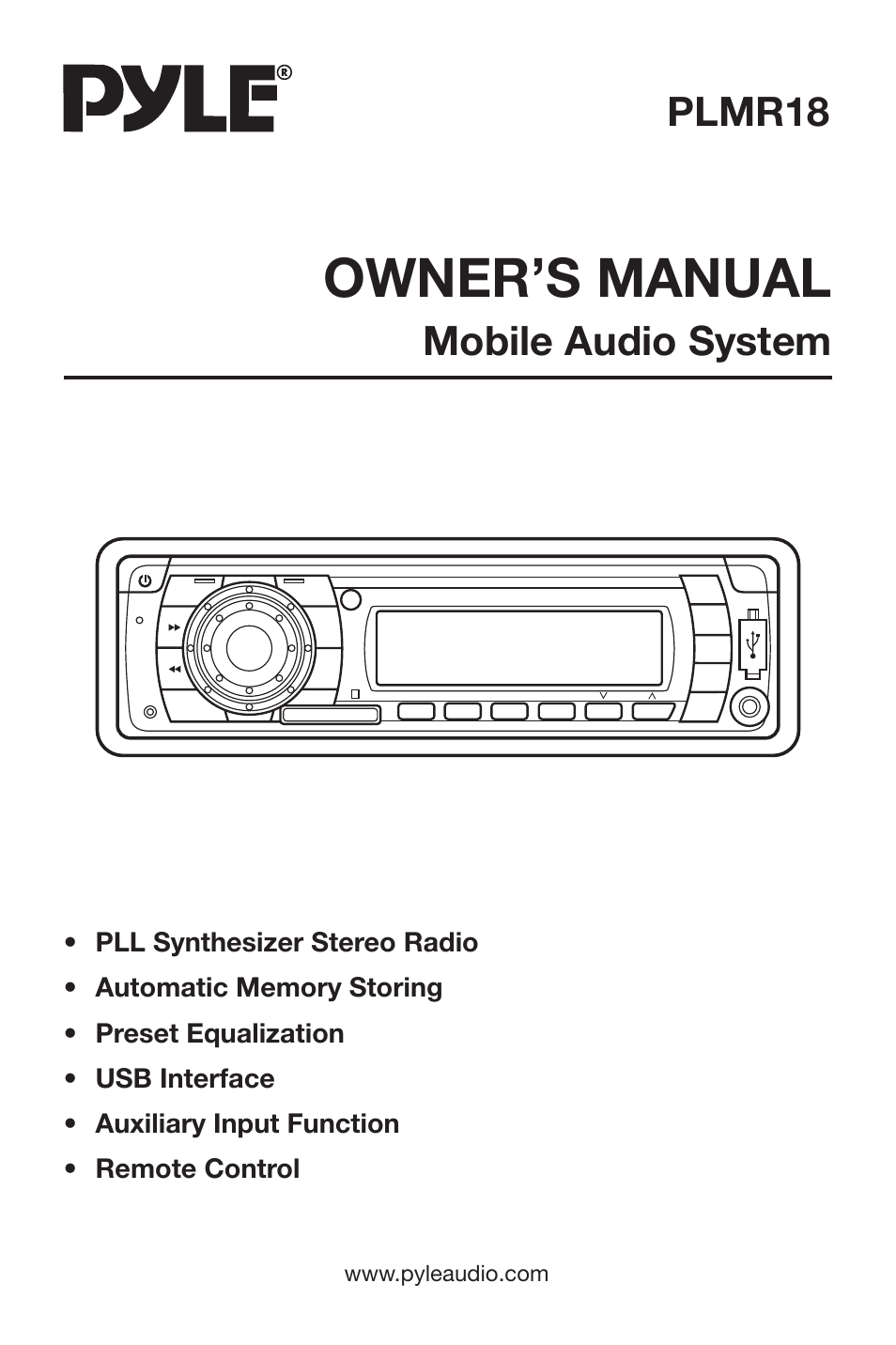 PYLE Audio Mobile Audio System PLMR18 User Manual | 14 pages