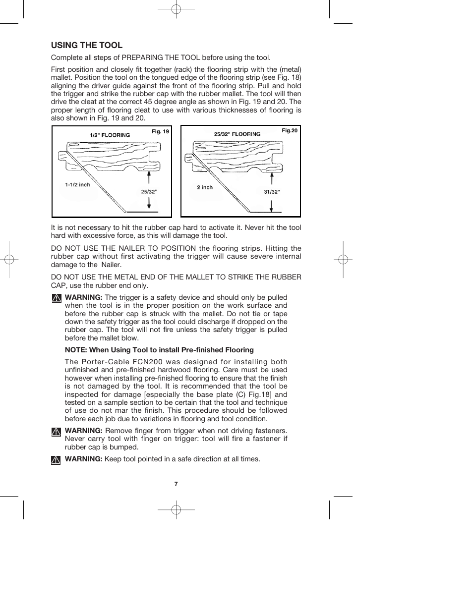 Using the tool | PYLE Audio FCN200 User Manual | Page 7 / 13