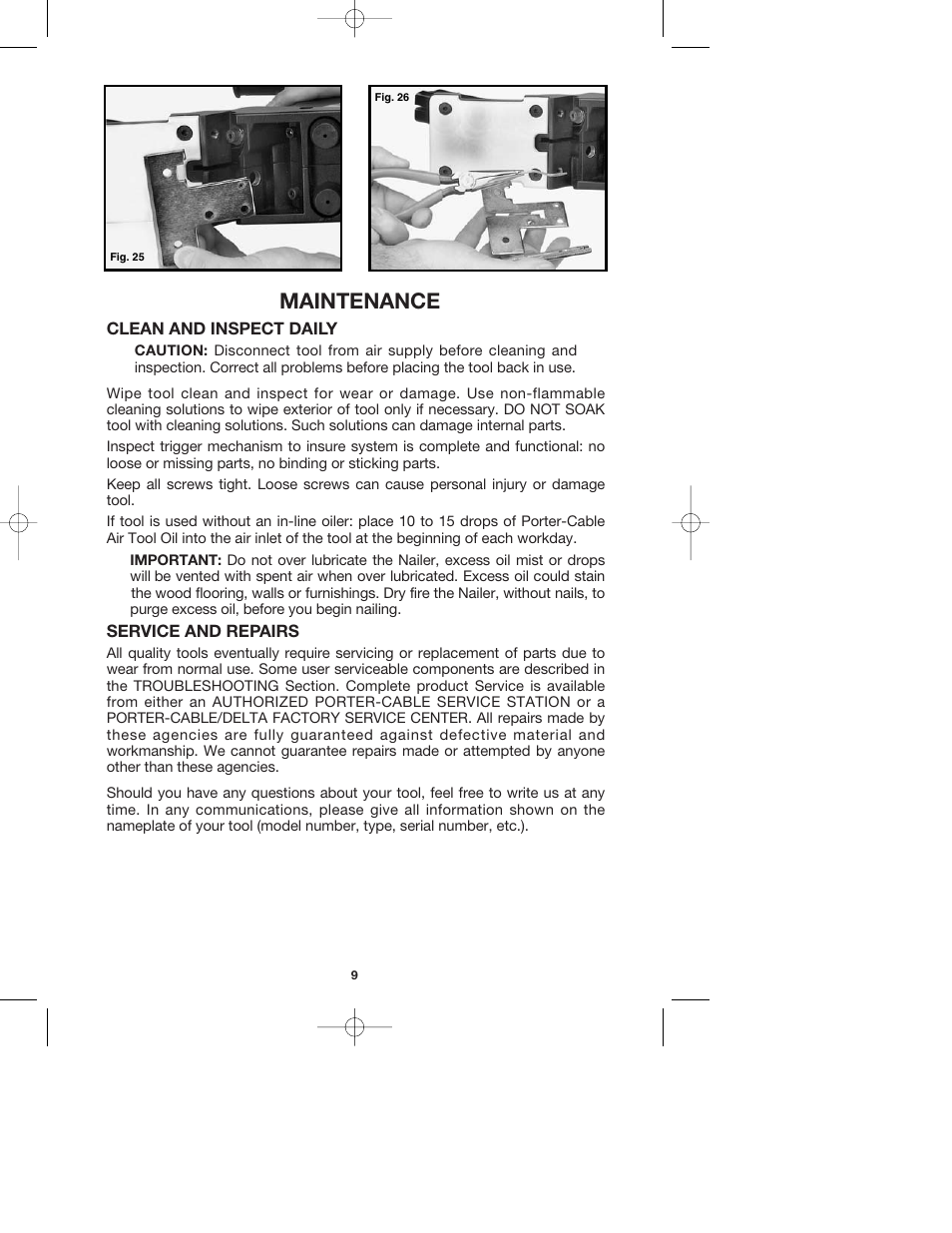 Maintenance | PYLE Audio FCN200 User Manual | Page 9 / 13