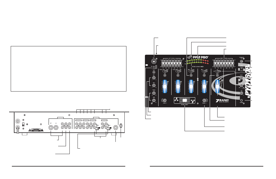 Your pyle pro series performance mixer, Input/output features: all models, Features and controls: pyd 1808 mixer | Owner’s manual table of contents, Using the sound effects, Using the digital sampler | PYLE Audio PYD3808 User Manual | Page 2 / 7