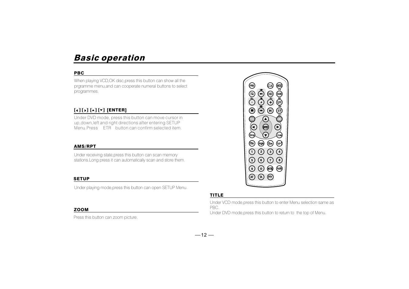 Basic operation | PYLE Audio PLD182 User Manual | Page 13 / 21