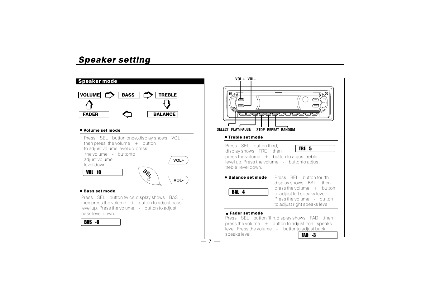 Speaker setting | PYLE Audio PLD182 User Manual | Page 8 / 21