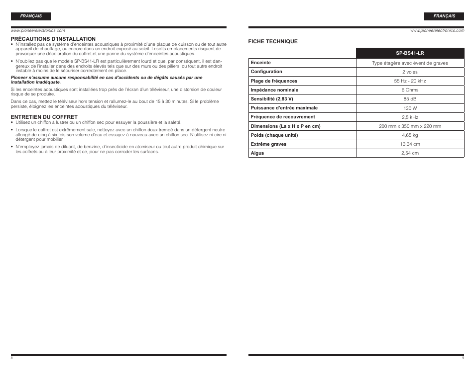 PYLE Audio SP-BS41-LR User Manual | Page 5 / 9