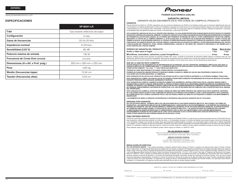 PYLE Audio SP-BS41-LR User Manual | Page 8 / 9