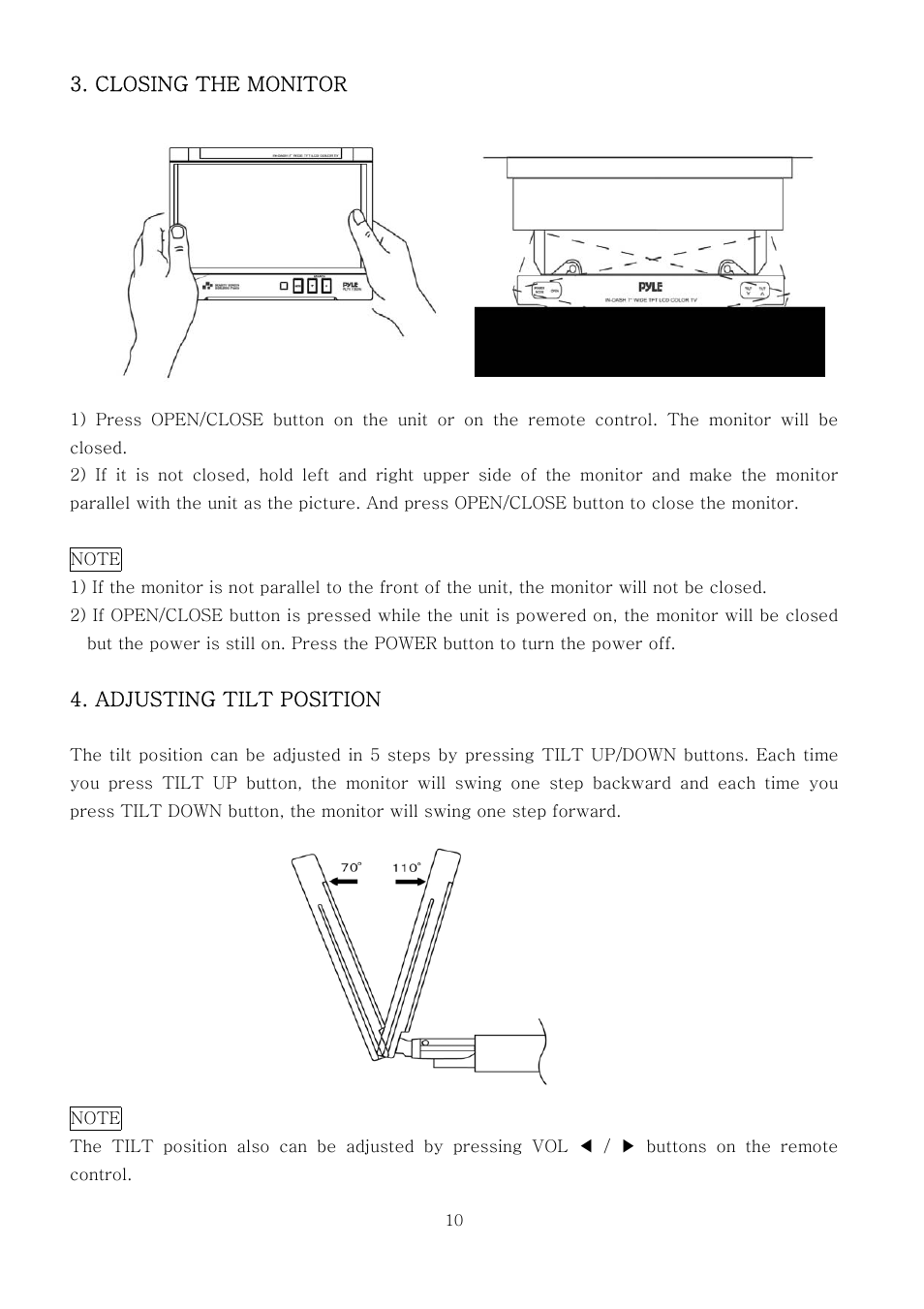 PYLE Audio PLTV7.5DIN User Manual | Page 10 / 31