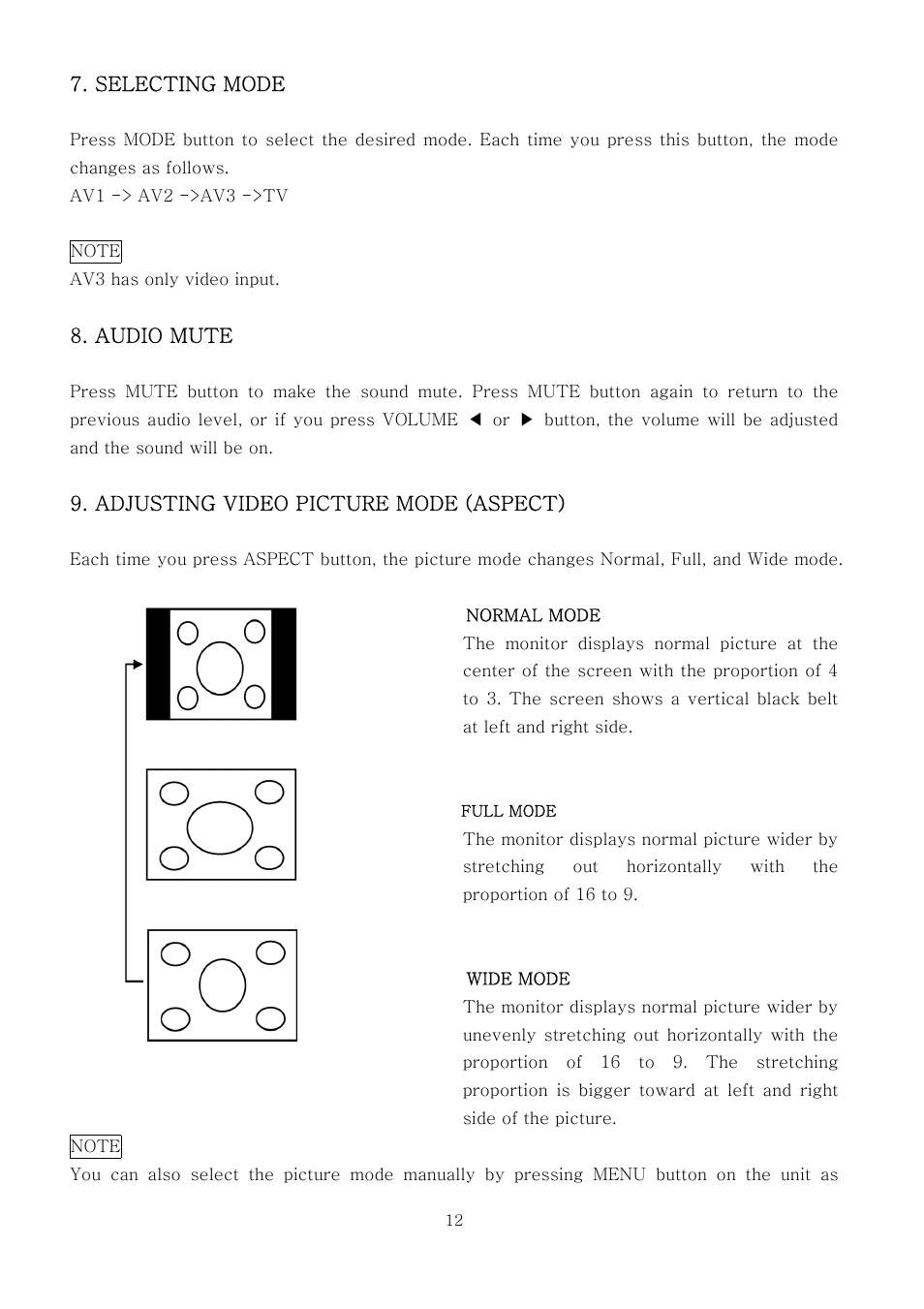 PYLE Audio PLTV7.5DIN User Manual | Page 12 / 31
