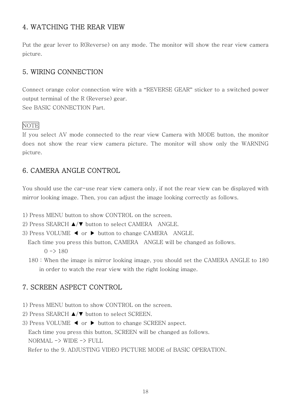 PYLE Audio PLTV7.5DIN User Manual | Page 18 / 31