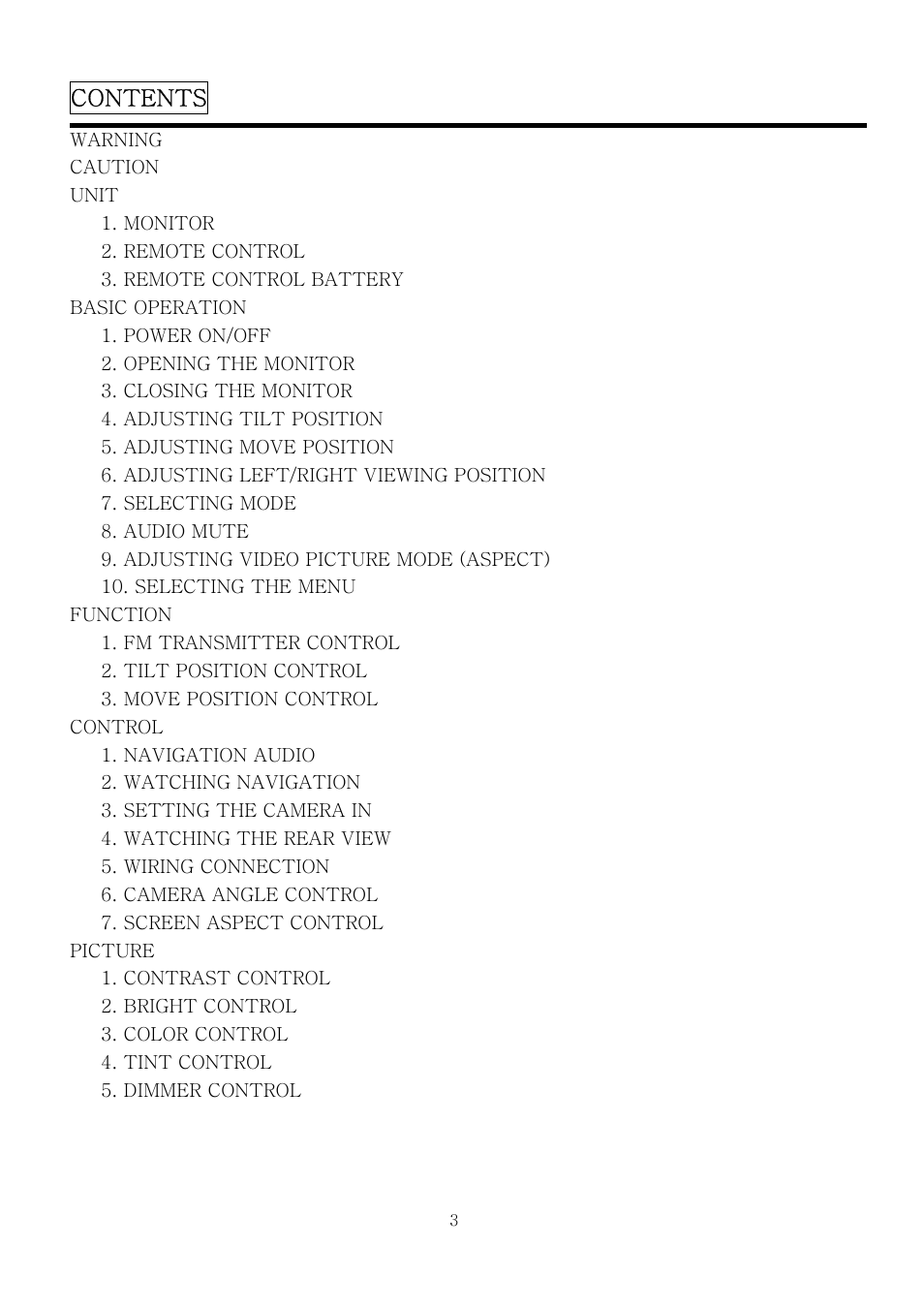 PYLE Audio PLTV7.5DIN User Manual | Page 3 / 31