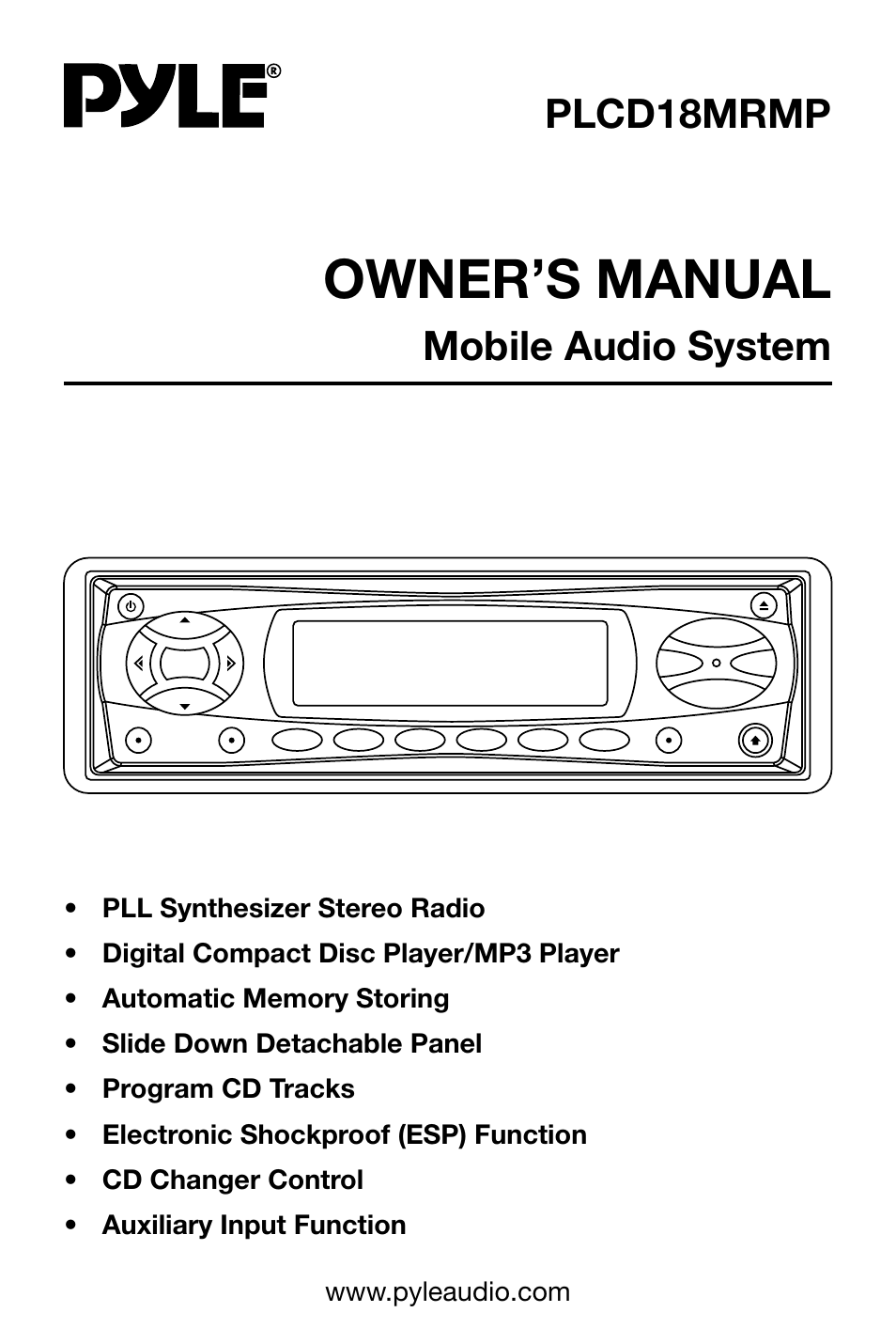 PYLE Audio PLCD18MRMP User Manual | 20 pages