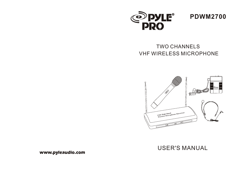 PYLE Audio PYLE PylePro PDWM2200 User Manual | 5 pages