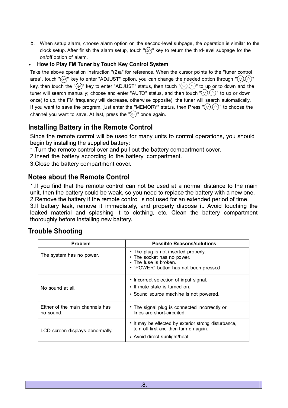 Installing battery in the remote control | PYLE Audio PHST90IBGL User Manual | Page 10 / 12