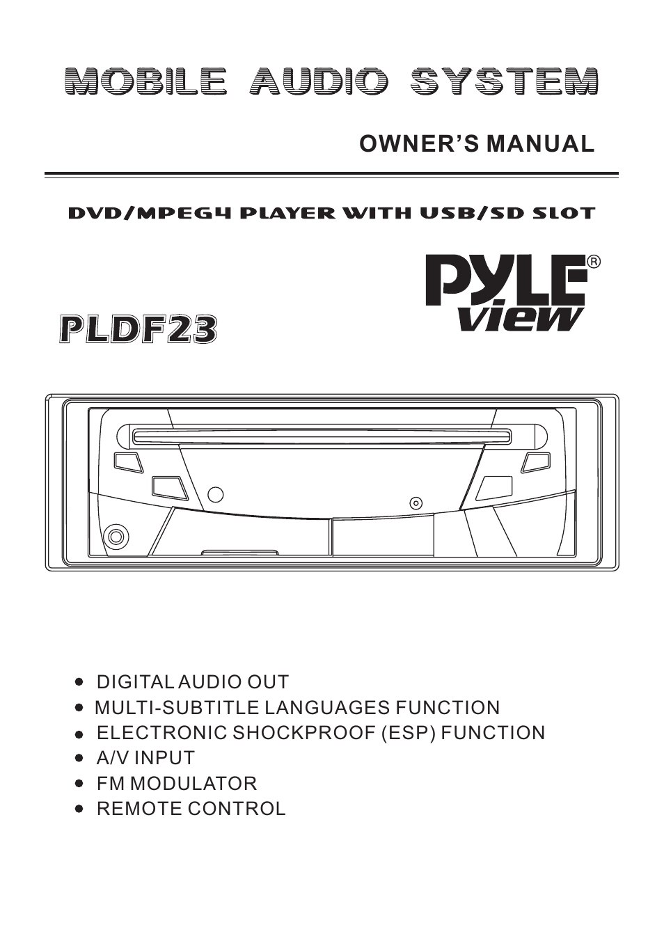 PYLE Audio PLDF23 User Manual | 22 pages