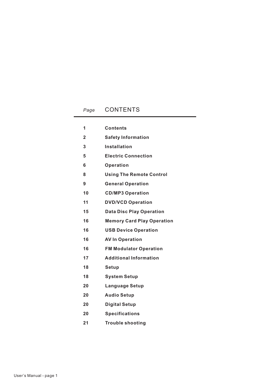 PYLE Audio PLDF23 User Manual | Page 2 / 22