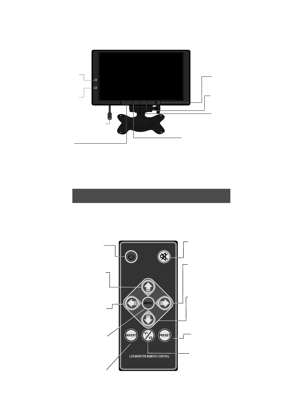 Blue screen when no video signal, Contr ol and layout for the r emote contr ol | PYLE Audio PLVHR72 User Manual | Page 5 / 24