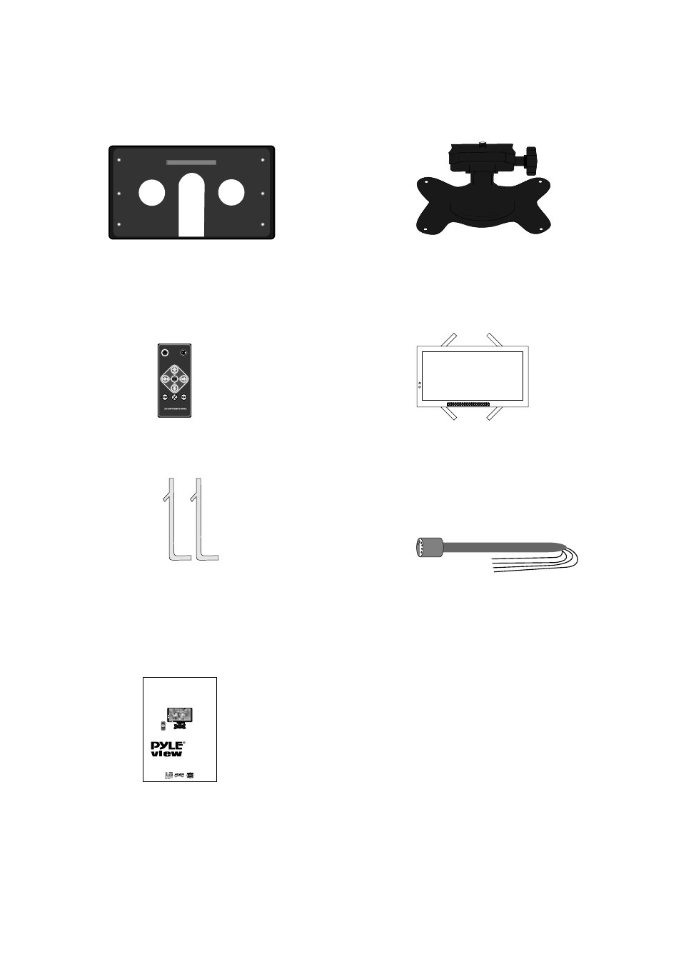 Accessories, Instruction manual, Headrest case | PYLE Audio PLVHR72 User Manual | Page 6 / 24