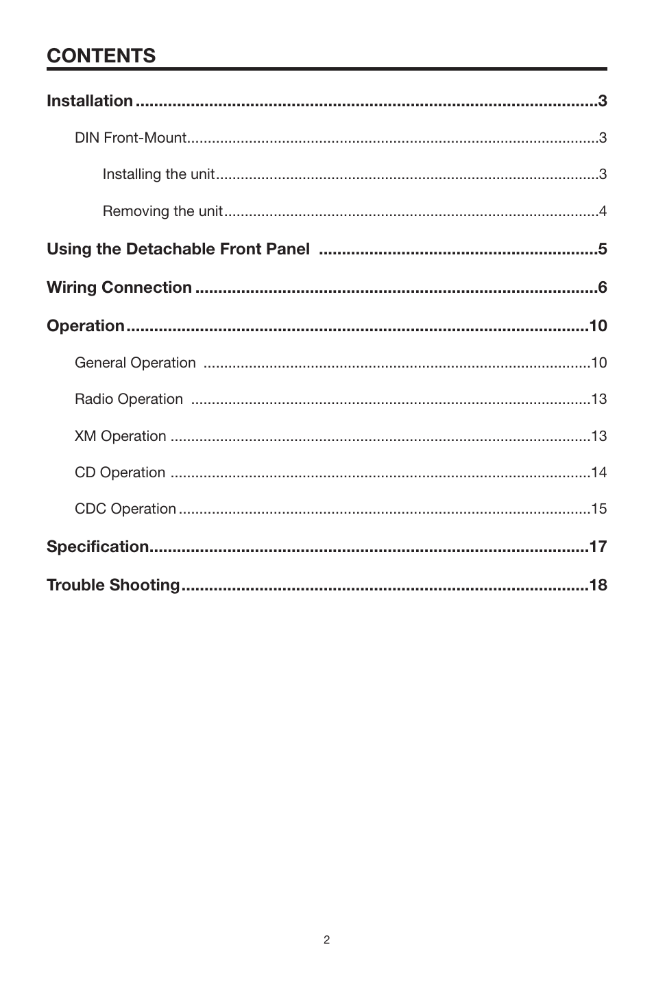 PYLE Audio PLCD19XMR User Manual | Page 2 / 18