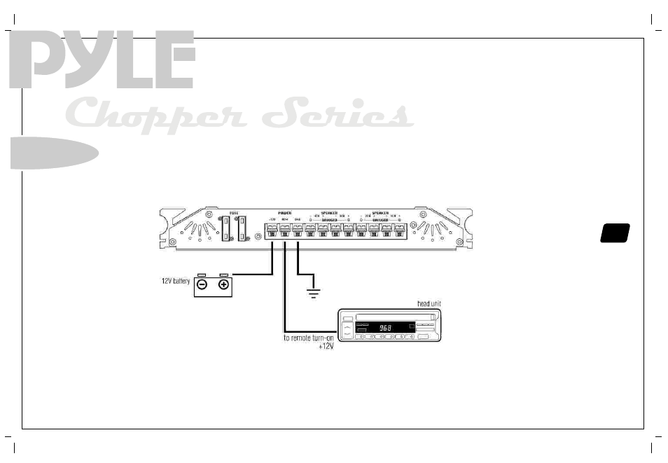 Electrical connections | PYLE Audio PYLE Chopper Series PLA2230 User Manual | Page 13 / 26