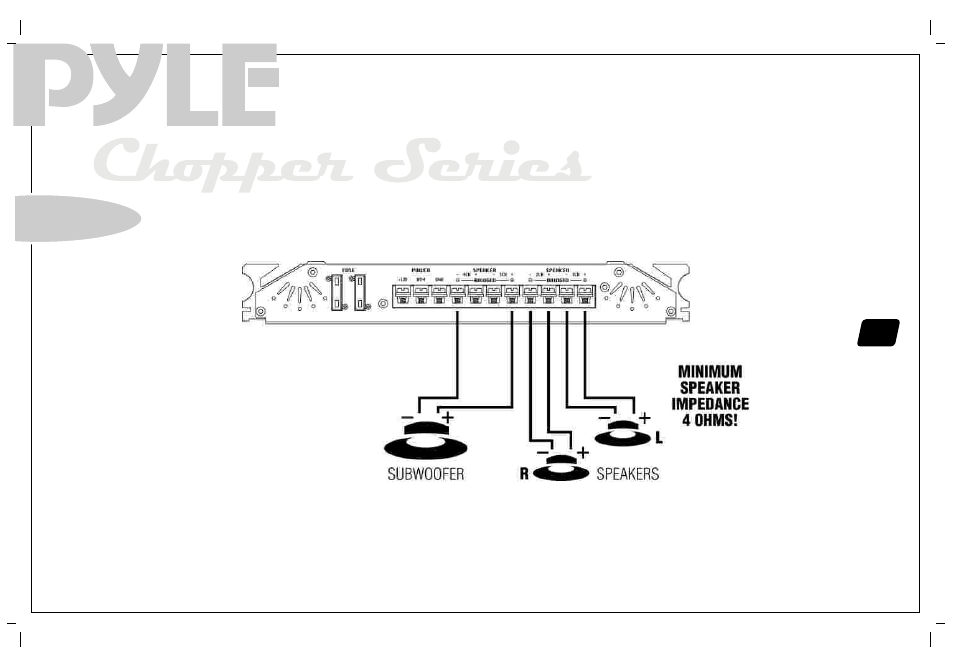 Speaker connections | PYLE Audio PYLE Chopper Series PLA2230 User Manual | Page 21 / 26