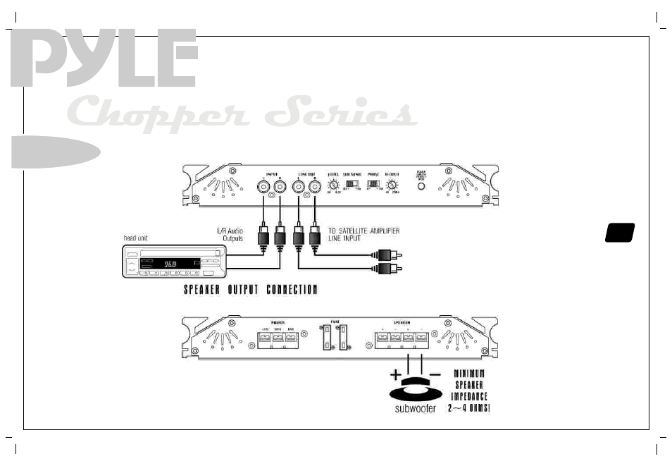 System wiring | PYLE Audio PYLE Chopper Series PLA2230 User Manual | Page 22 / 26